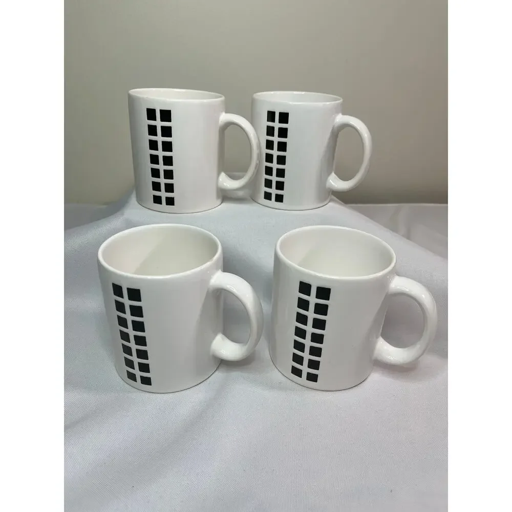 Waechtersbach Made in Spain Set of 4 Mugs 1980's Vintage